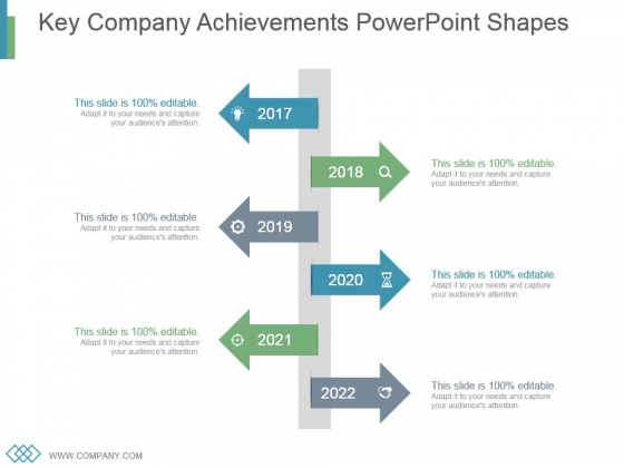 key company achievements powerpoint shapes powerpoint templates key achievements