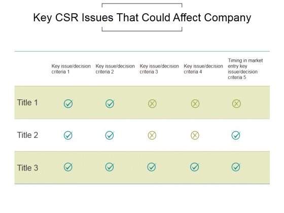 Key Csr Issues That Could Affect Company Ppt PowerPoint Presentation Visual Aids Key Csr Issues That Could Affect Company Ppt PowerPoint Presentation Visual Aids