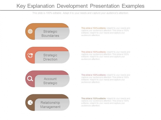 Key Explanation Development Presentation Examples