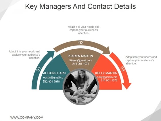 key managers and contact details ppt powerpoint presentation