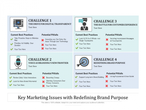 Key Marketing Issues With Redefining Brand Purpose Ppt PowerPoint Presentation Gallery Icon PDF Key Marketing Issues With Redefining Brand Purpose Ppt PowerPoint Presentation Gallery Icon PDF