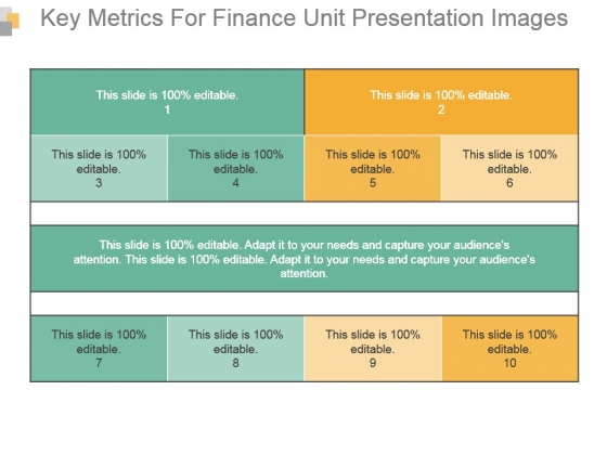Key Metrics For Finance Unit Presentation Images Key Metrics For Finance Unit Presentation Images