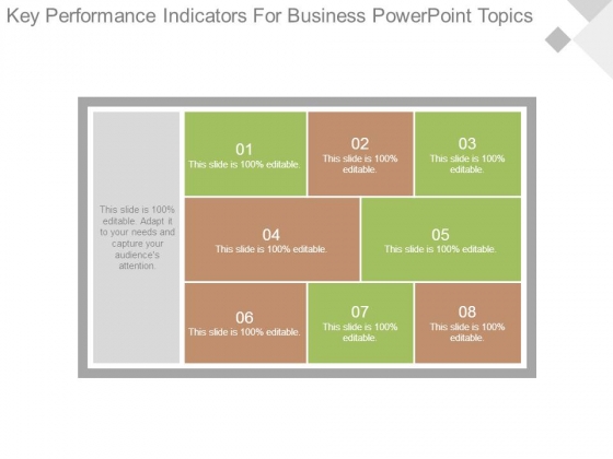 Key Performance Indicators For Business Powerpoint Topics