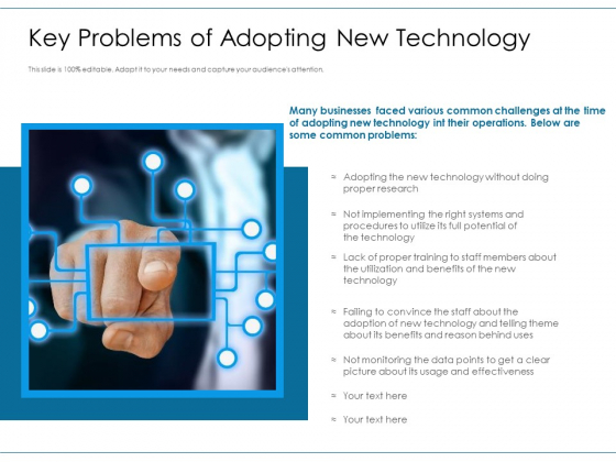 Key Problems Of Adopting New Technology Ppt PowerPoint Presentation File Gallery PDF Key Problems Of Adopting New Technology Ppt PowerPoint Presentation File Gallery PDF
