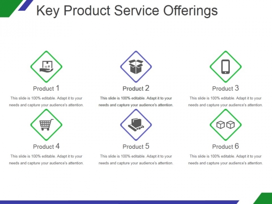 key product service offerings template 2 ppt powerpoint presentation