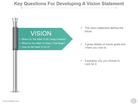 Key Questions For Developing A Vision Statement Ppt PowerPoint Presentation Deck Key Questions For Developing A Vision Statement Ppt PowerPoint Presentation Deck