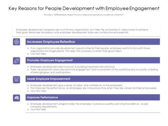 Key Reasons For People Development With Employee Engagement Ppt PowerPoint Presentation Gallery Designs Download PDF Key Reasons For People Development With Employee Engagement Ppt PowerPoint Presentation Gallery Designs Download PDF