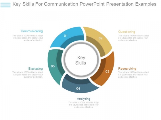 Key Skills For Communication Powerpoint Presentation Examples