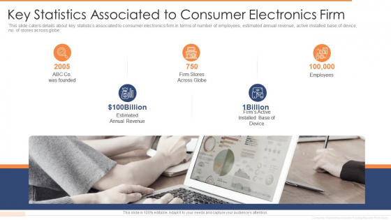Key Statistics Associated To Consumer Electronics Firm Ppt Show Professional PDF Key Statistics Associated To Consumer Electronics Firm Ppt Show Professional PDF