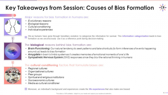 Key Takeaways From Session On Bias Formation Training Ppt Key Takeaways From Session On Bias Formation Training Ppt
