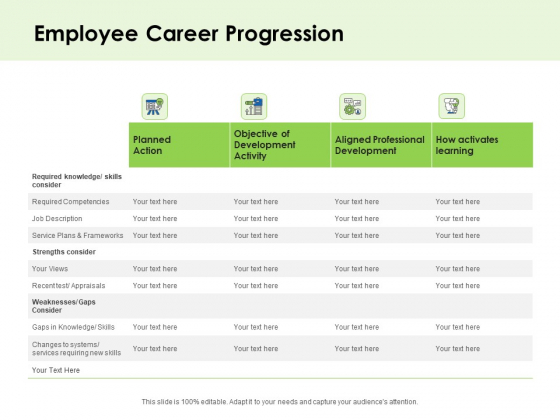 Key Team Members Employee Career Progression Ppt Infographics Graphics Template PDF