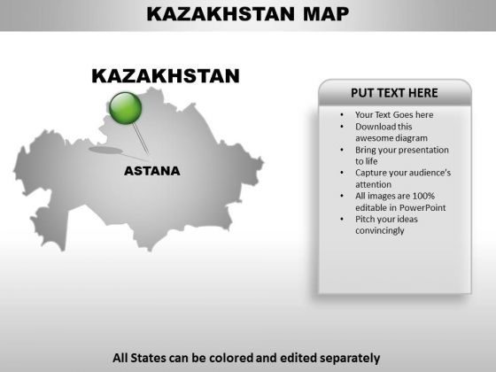 Kazakhstan Country PowerPoint Maps Kazakhstan Country PowerPoint Maps