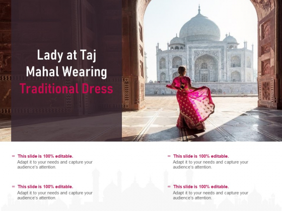 Lady At Taj Mahal Wearing Traditional Dress Ppt Powerpoint Presentation Diagram Ppt Lady At Taj Mahal Wearing Traditional Dress Ppt Powerpoint Presentation Diagram Ppt