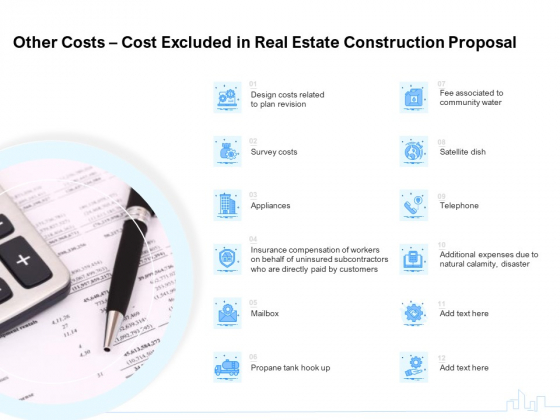 Land Holdings Building Other Costs Cost Excluded In Real Estate Construction Proposal Topics PDF Land Holdings Building Other Costs Cost Excluded In Real Estate Construction Proposal Topics PDF