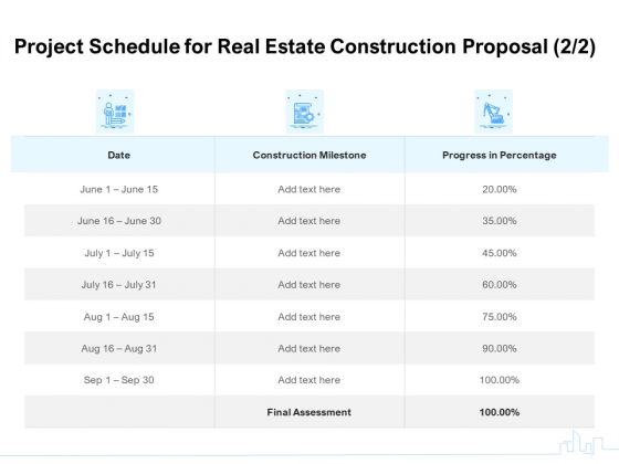 Land Holdings Building Project Schedule For Real Estate Construction Proposal Milestone Inspiration PDF Land Holdings Building Project Schedule For Real Estate Construction Proposal Milestone Inspiration PDF