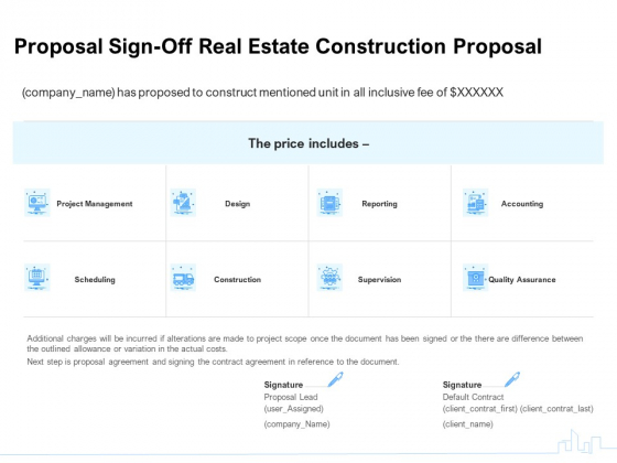 Land Holdings Building Proposal Sign Off Real Estate Construction Proposal Ppt Inspiration Example PDF Land Holdings Building Proposal Sign Off Real Estate Construction Proposal Ppt Inspiration Example PDF