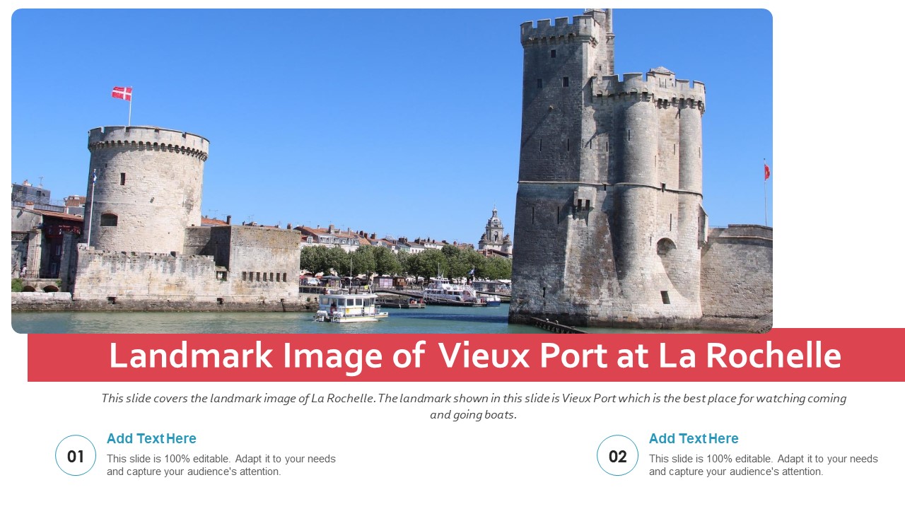 Landmark Image Of Vieux Port At La Rochelle PowerPoint Presentation Ppt Template PDF