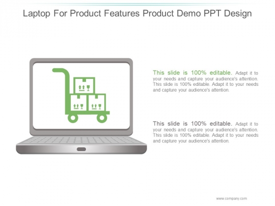 Laptop For Product Features Product Demo Ppt PowerPoint Presentation Topics