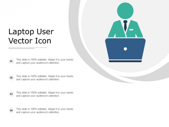 Laptop User Vector Icon Ppt PowerPoint Presentation Model Mockup