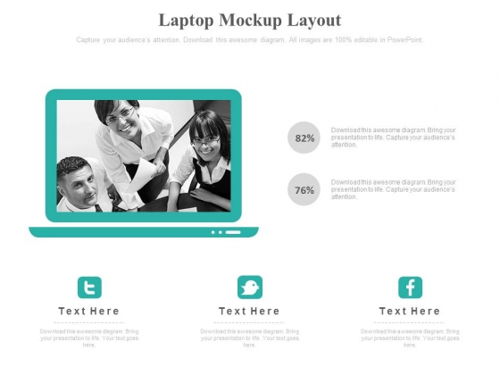 Laptop With Business Team Pictures Powerpoint Slides Laptop With Business Team Pictures Powerpoint Slides