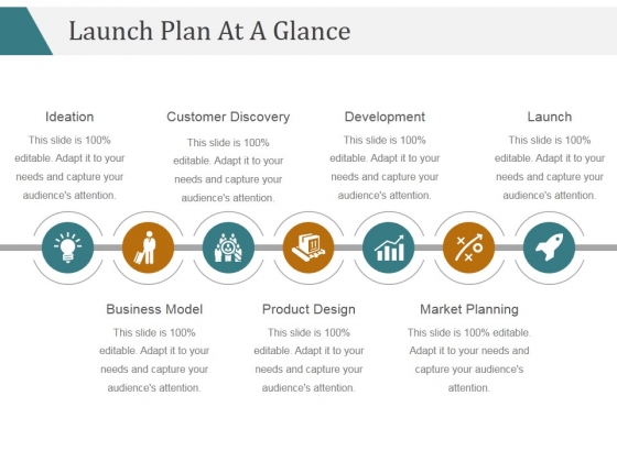 launch plan at a glance template 1 ppt powerpoint at a glance templates