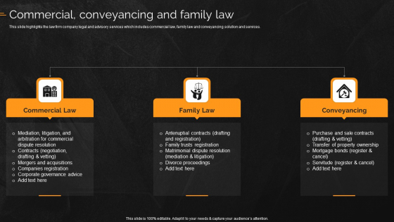 Law And Enforcement Company Profile Commercial Conveyancing And Family Law Structure PDF Law And Enforcement Company Profile Commercial Conveyancing And Family Law Structure PDF