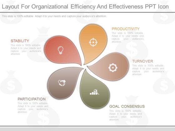 Layout For Organizational Efficiency And Effectiveness Ppt Icon Layout For Organizational Efficiency And Effectiveness Ppt Icon