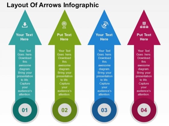 Layout Of Arrows Infographic Powerpoint Templates Layout Of Arrows Infographic Powerpoint Templates