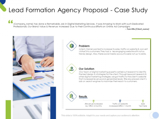 Lead Formation Agency Proposal Case Study Ppt Show Slides PDF Lead Formation Agency Proposal Case Study Ppt Show Slides PDF