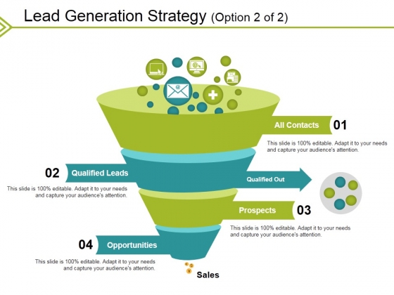 Lead Generation Strategy Template 2 Ppt PowerPoint Presentation Infographic Template Format Ideas