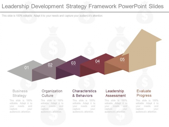 Leadership Development Strategy Framework Powerpoint Slides