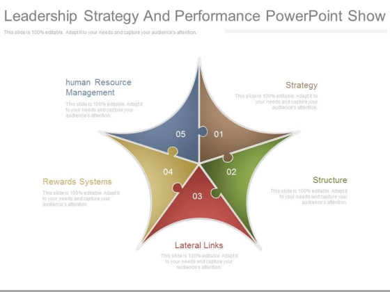 Leadership Strategy And Performance Powerpoint Show