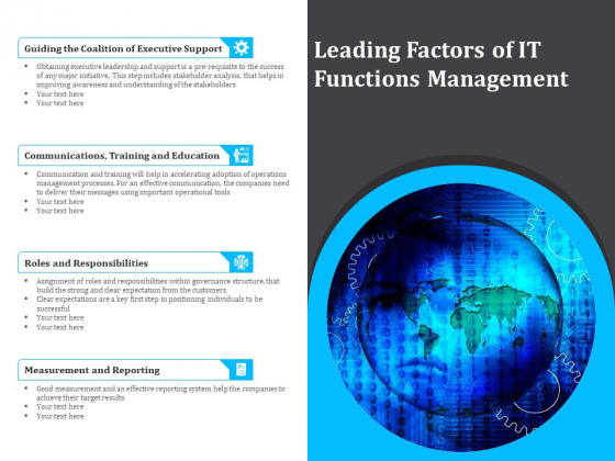 Leading Factors Of IT Functions Management Ppt PowerPoint Presentation Gallery Demonstration PDF Leading Factors Of IT Functions Management Ppt PowerPoint Presentation Gallery Demonstration PDF