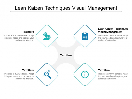 Lean Kaizen Techniques Visual Management Ppt PowerPoint Presentation Pictures Design Templates Cpb Lean Kaizen Techniques Visual Management Ppt PowerPoint Presentation Pictures Design Templates Cpb