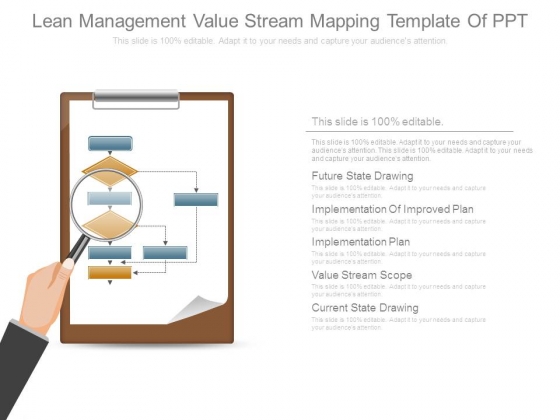 Lean Management Value Stream Mapping Template Of Ppt Lean Management Value Stream Mapping Template Of Ppt