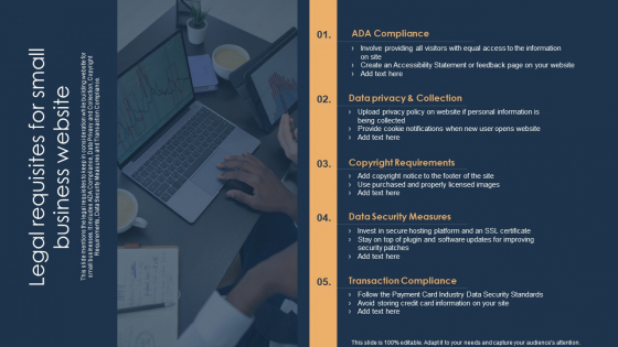Legal Requisites For Small Business Website Slides PDF Legal Requisites For Small Business Website Slides PDF