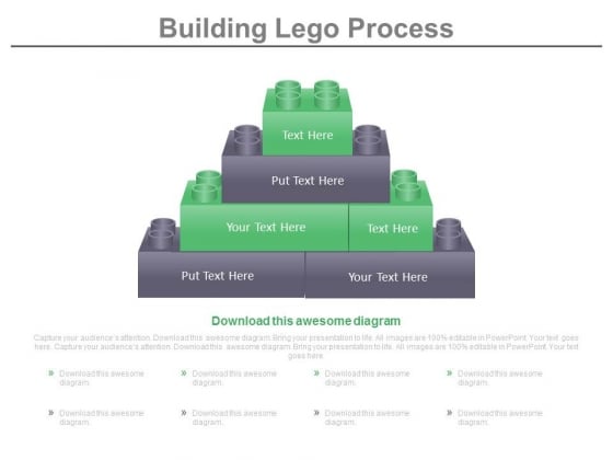 Lego Blocks For Business Process Building Powerpoint Slides