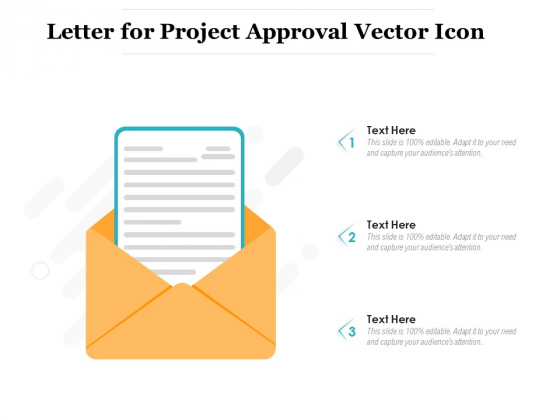 Letter For Project Approval Vector Icon Ppt PowerPoint Presentation Show Ideas PDF