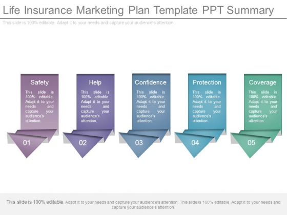Life Insurance Marketing Plan Template Ppt Summary Powerpoint Templates