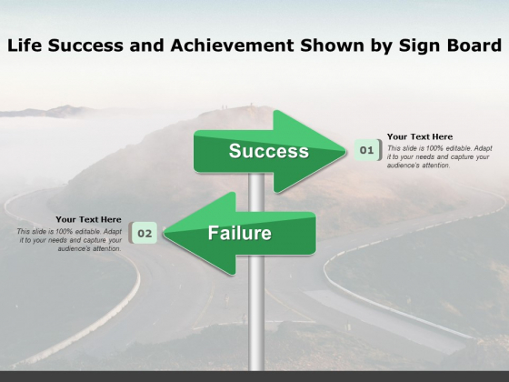 Life Success And Achievement Shown By Sign Board Ppt PowerPoint Presentation Infographics Vector PDF Life Success And Achievement Shown By Sign Board Ppt PowerPoint Presentation Infographics Vector PDF