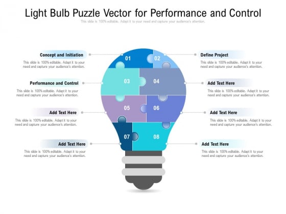 Light Bulb Puzzle Vector For Performance And Control Ppt PowerPoint Presentation Infographics Examples Light Bulb Puzzle Vector For Performance And Control Ppt PowerPoint Presentation Infographics Examples