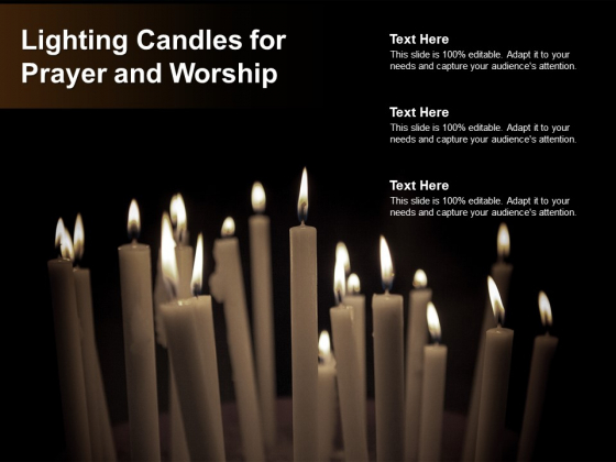 Lighting Candles For Prayer And Worship Ppt PowerPoint Presentation Ideas Example Topics