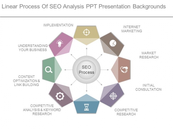 Linear Process Of Seo Analysis Ppt Presentation Backgrounds Linear Process Of Seo Analysis Ppt Presentation Backgrounds