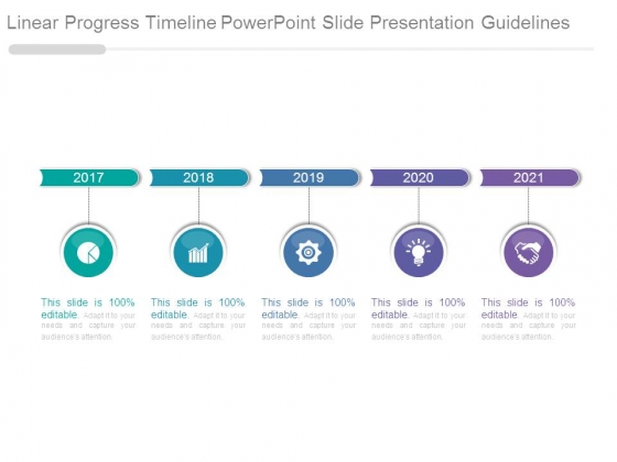Linear Progress Timeline Powerpoint Slide Presentation Guidelines Linear Progress Timeline Powerpoint Slide Presentation Guidelines