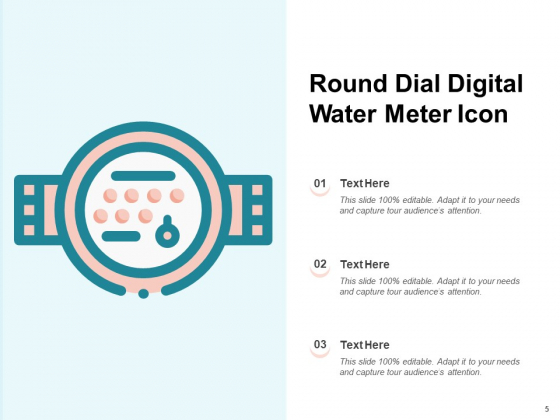 Liquid Gauge Symbol Digital Water Digital Reading Control Gauge Ppt PowerPoint Presentation Complete Deck ideas multipurpose