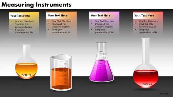 List Factors With Liquids Visual Aids PowerPoint Templates Editable Ppt Slides