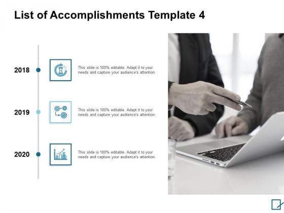 List Of Accomplishments Timeline Ppt PowerPoint Presentation Slides Graphic Images