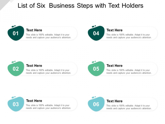 list-of-six-business-steps-with-text-holders-ppt-powerpoint