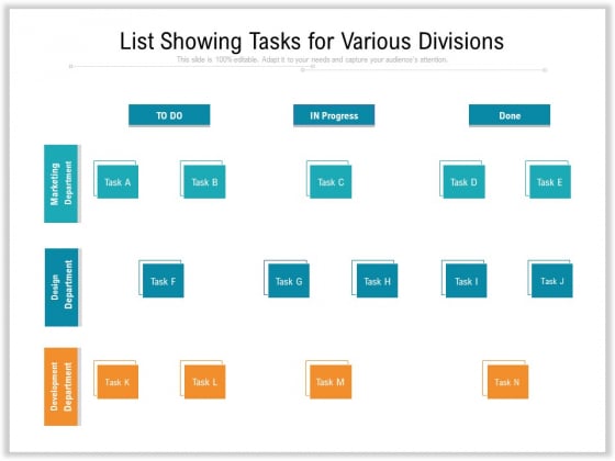 List Showing Tasks For Various Divisions Ppt PowerPoint Presentation Ideas Information PDF List Showing Tasks For Various Divisions Ppt PowerPoint Presentation Ideas Information PDF