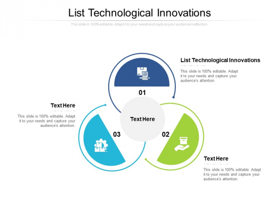 List Technological Innovations Ppt PowerPoint Presentation File Designs Cpb Pdf